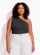 Blusa Preta em Malha de Viscose