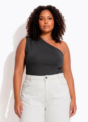 Blusa (Preta) em Malha de Viscose