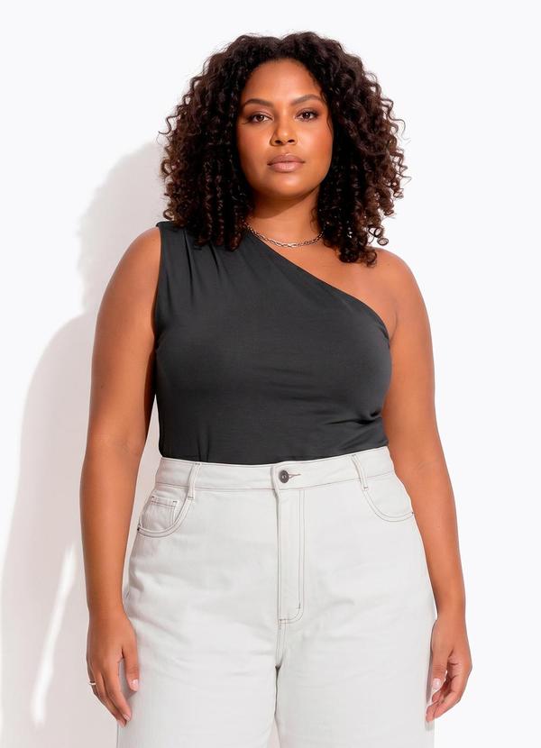 Blusa (Preta) em Malha de Viscose