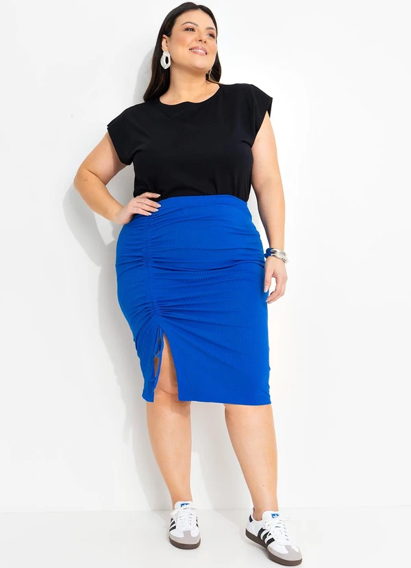 Marguerite - Blusa Preta Muscle Tee em Malha de Algodão 2