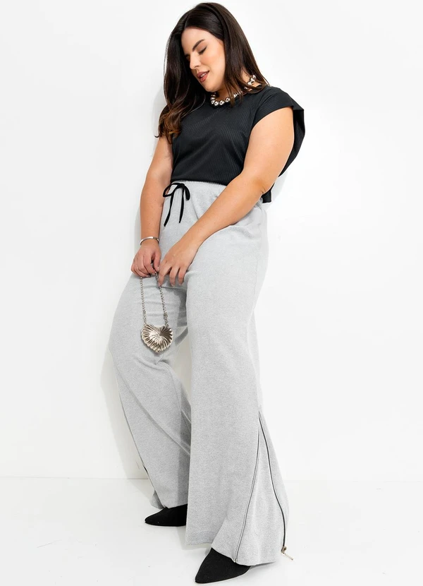 Marguerite - Blusa Preto em Canelado 7