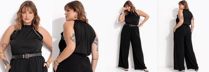 Blusa Preto em Malha