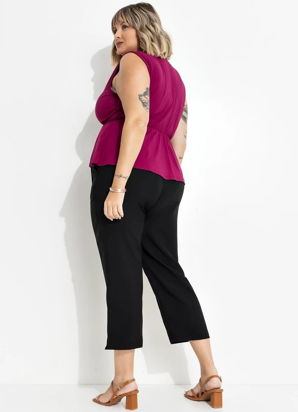 Marguerite - Blusa Púrpura em Malha de Viscose 4