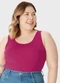 Malwee - Blusa Reta em Viscose PlusFúcsia - variação: Fúcsia