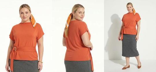 Blusa Telha em Malha de Viscose