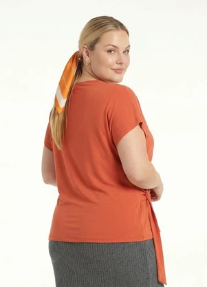 Marguerite - Blusa Telha em Malha de Viscose - MARGUERITE