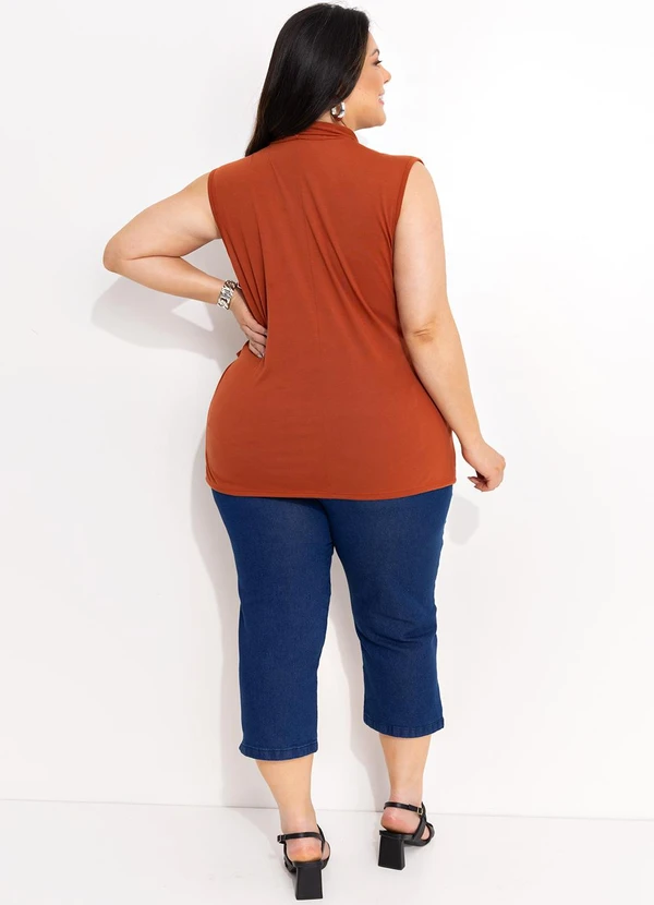 Marguerite - Blusa Terracota em Poliviscose 4