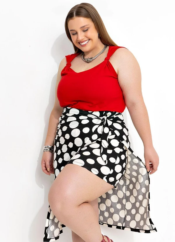 Marguerite - Blusa Vermelha com Detalhe de Nó 5