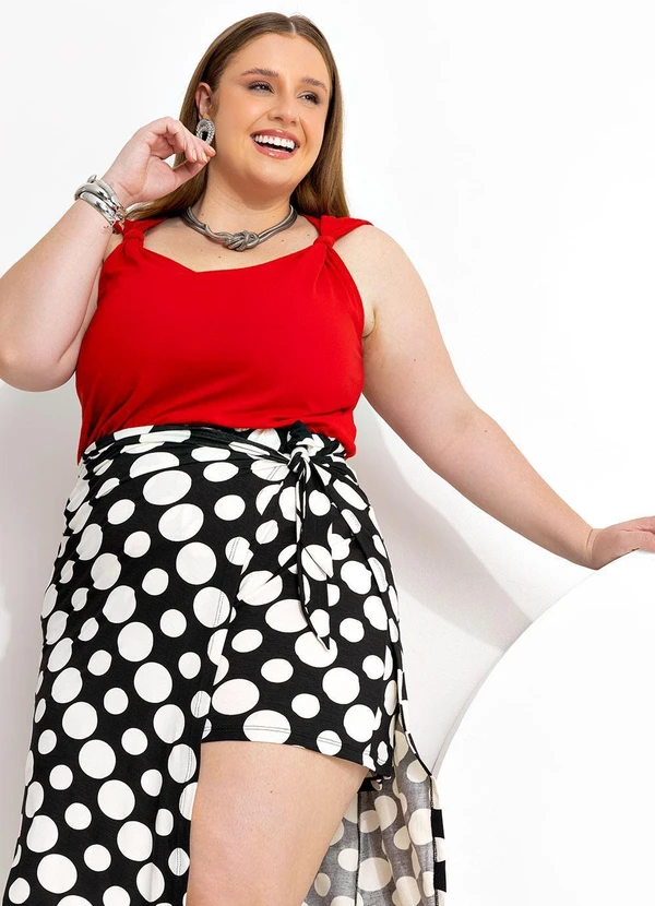 Marguerite - Blusa Vermelha com Detalhe de Nó 6