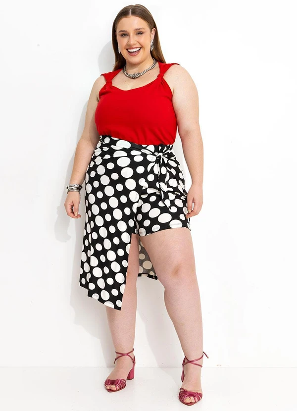 Marguerite - Blusa Vermelha com Detalhe de Nó 8