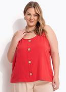 Blusa Vermelha em Linho