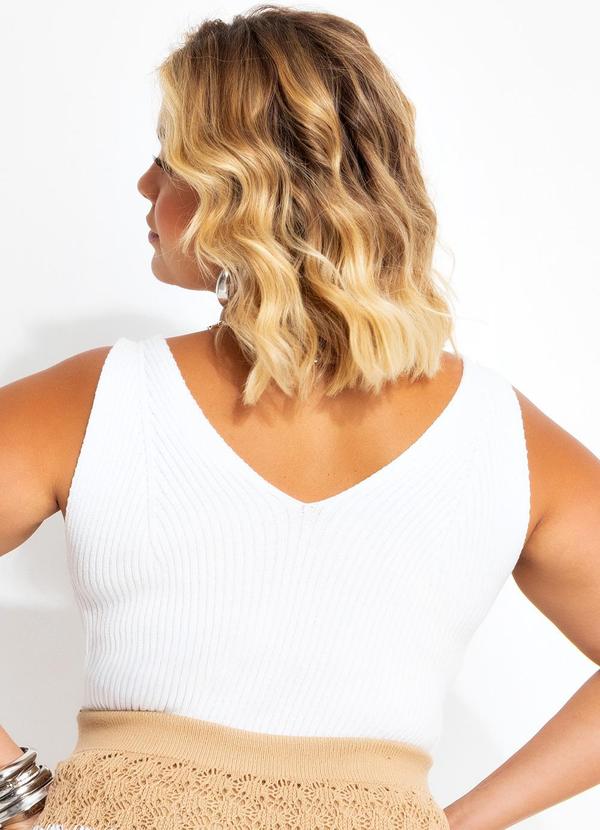 Marguerite - Regata Branca em Tricô 2