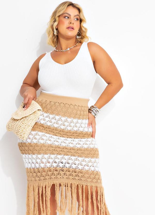 Marguerite - Regata Branca em Tricô 8