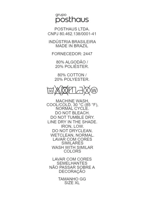 Marguerite - Blusa Xadrez Preto e Branco em Malha Piquet 13