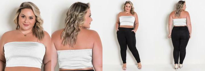 Top Branco em Malha Fria