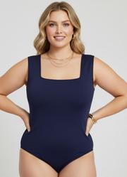 Body Azul Marinho Sustenta��o em Neoprene