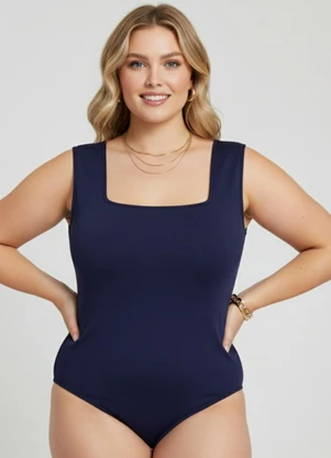 Marguerite - Body Azul Marinho Sustentação em Neoprene - MARGUERITE