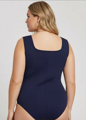 Marguerite - Body Azul Marinho Sustentação em Neoprene - MARGUERITE