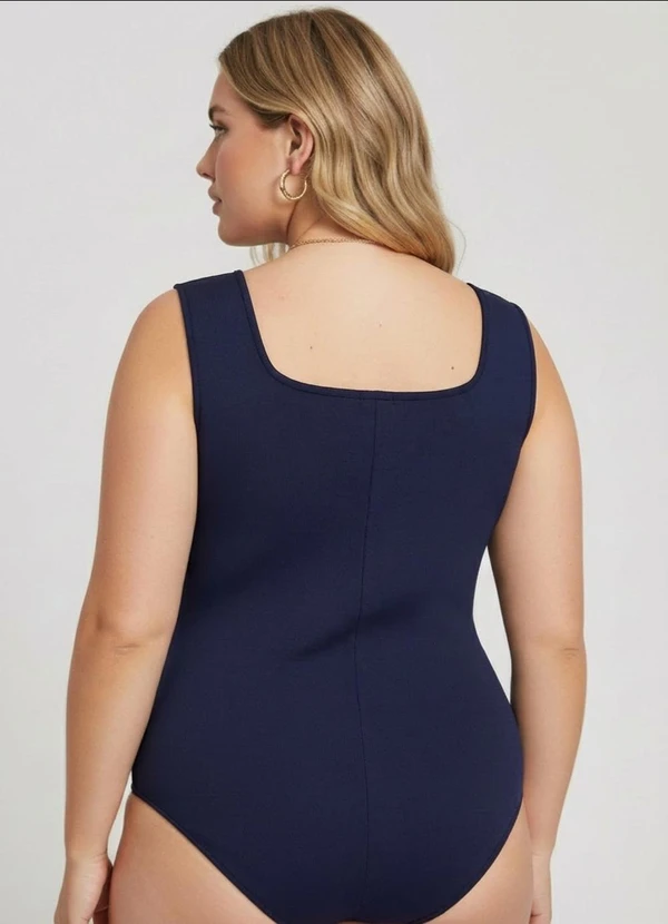 Marguerite - Body Azul Marinho Sustentação em Neoprene 2