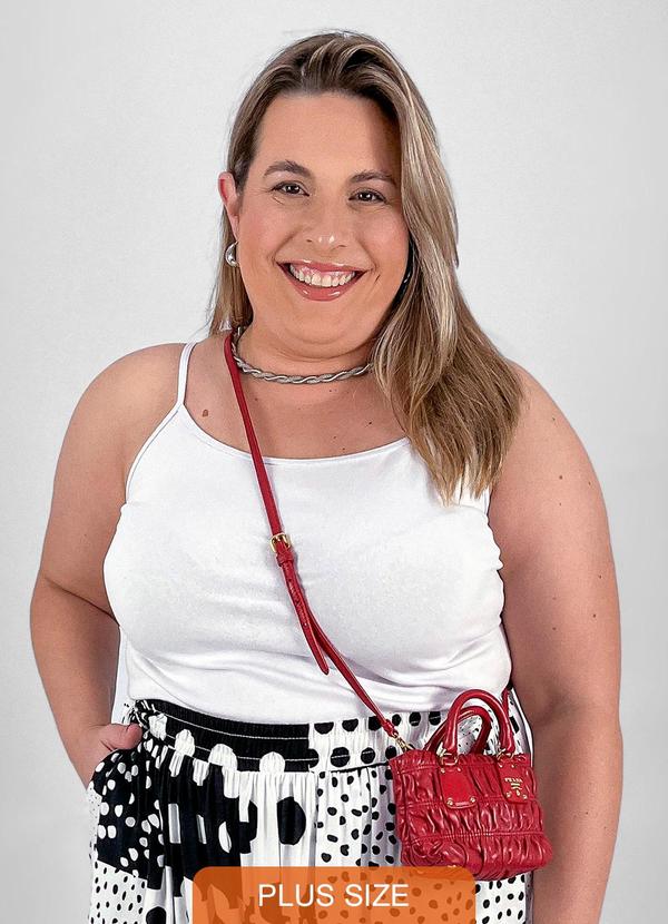 Miss Masy Plus - Body Feminino Plus Size Dani Branco