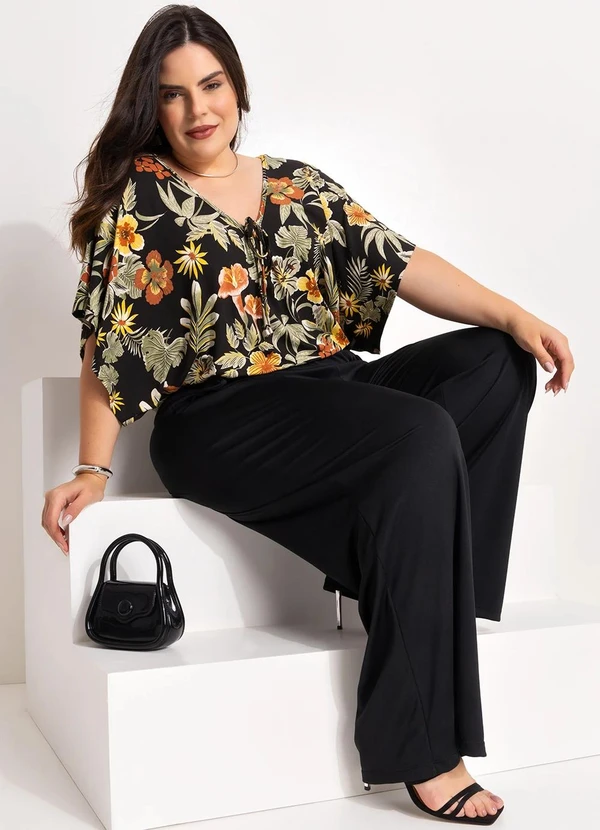 Marguerite - Body Floral Desenhado em Malha de Viscose 6