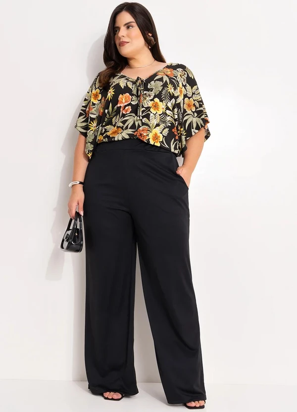 Marguerite - Body Floral Desenhado em Malha de Viscose 8