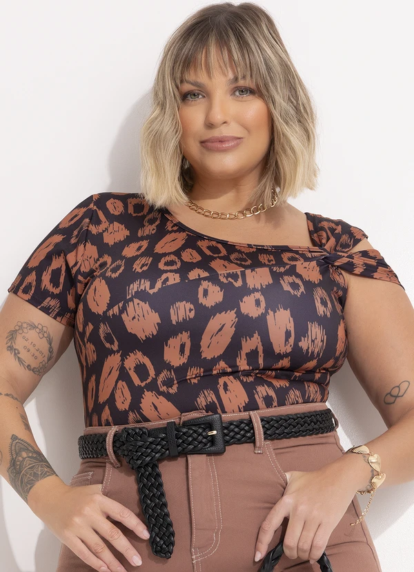 Marguerite - Body Onça Rabiscada em Poliflex