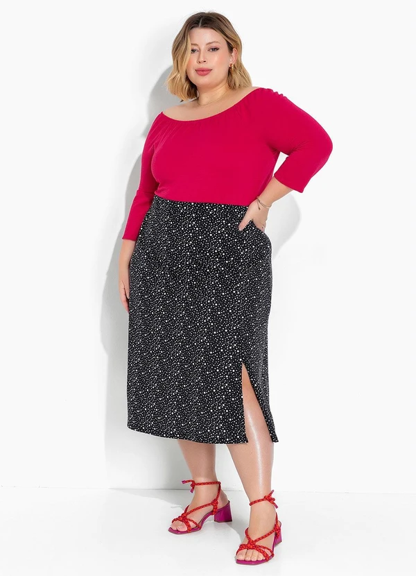 Marguerite - Body Pink em Malha Anarruga Plus Size 3