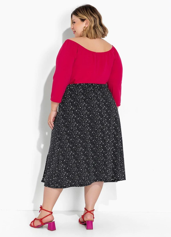 Marguerite - Body Pink em Malha Anarruga Plus Size 4