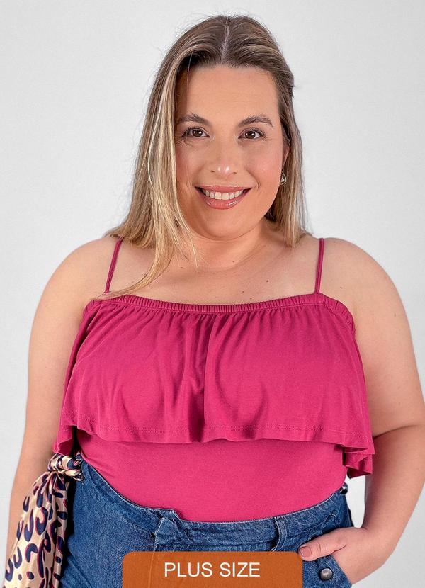 Miss Masy Plus - Body Plus Size Dora Bordo Grena