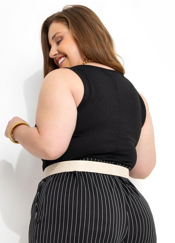 Marguerite - Body Preto em Canelado 2