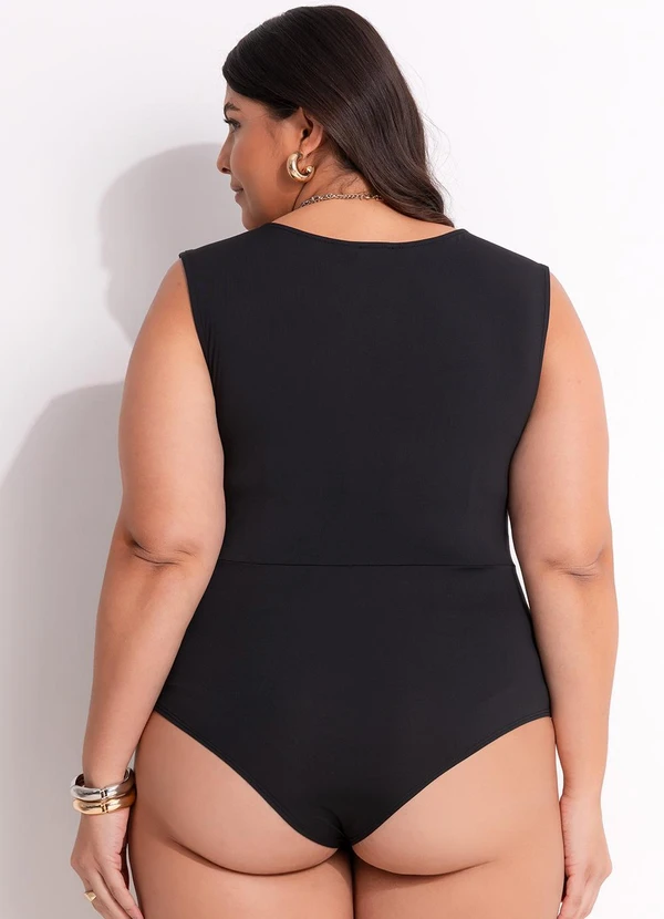 Marguerite - Body Preto em Malha Fria 6
