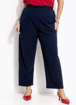 Marguerite - Calça Azul Marinho em Moletinho - MARGUERITE