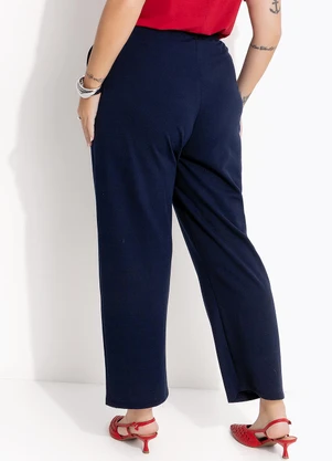 Marguerite - Calça Azul Marinho em Moletinho - MARGUERITE