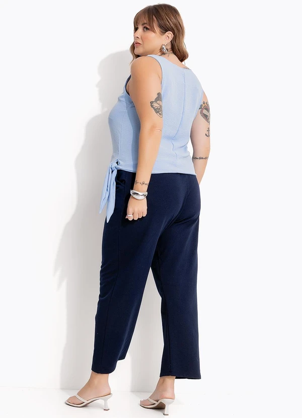 Marguerite - Calça Azul Marinho em Moletinho 5