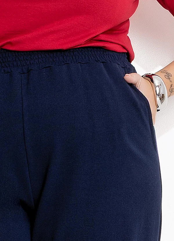 Marguerite - Calça Azul Marinho em Moletinho 9