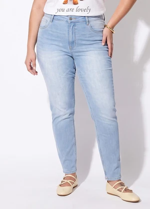 Marguerite - Calça Jeans Azul Claro Skinny Levanta Bumbum - MARGUERITE