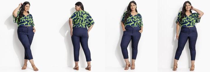 Cala Jeans Escuro em Bengaline