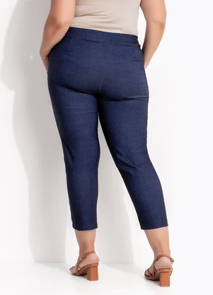 Marguerite - Calça Jeans Escuro em Bengaline - MARGUERITE