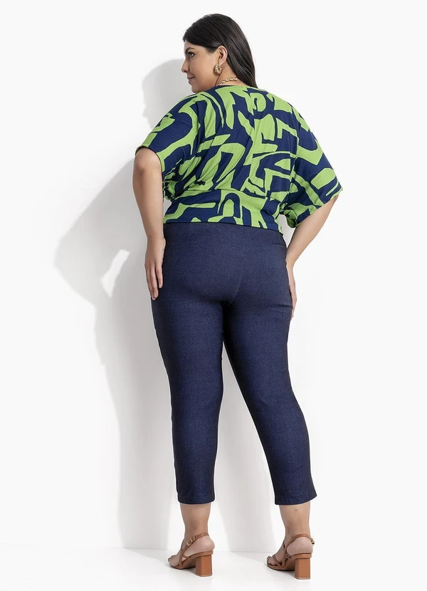 Marguerite - Calça Jeans Escuro em Bengaline 7