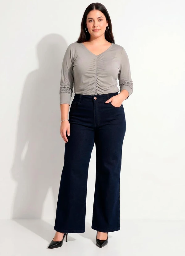 Marguerite - Calça Jeans Escuro em Jeans com Elastano 12