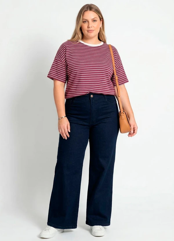 Marguerite - Calça Jeans Escuro em Jeans com Elastano 13