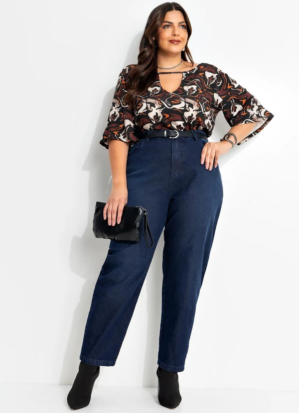 Marguerite - Calça Jeans Escuro em Jeans 5