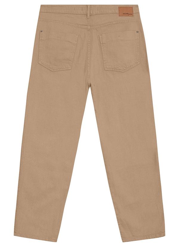 Malwee - Calça Mom Sarja Cintura Alta Bege 6