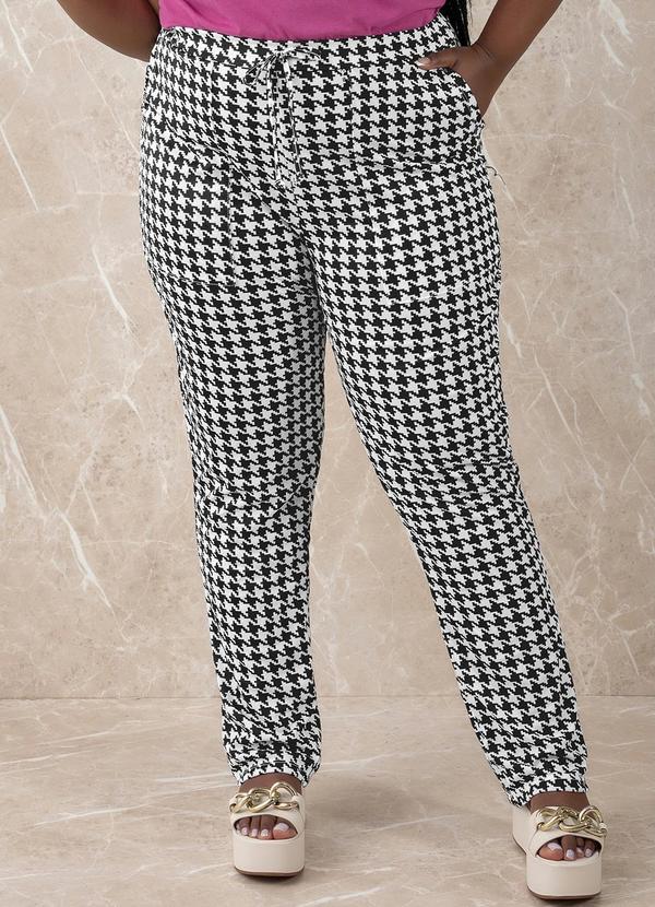 Marguerite - Calça Pied de Coq com Bolsos Plus Size 4