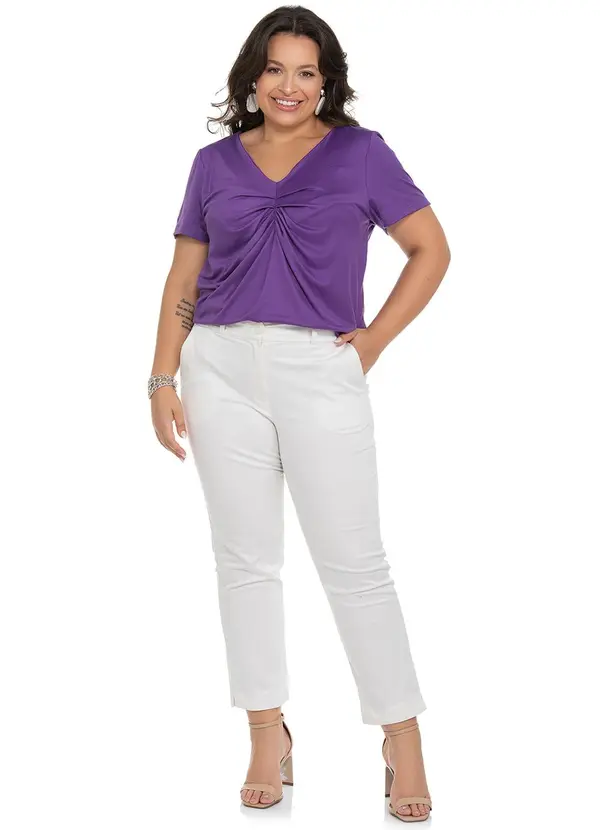 Secret Glam - Blusa Malha Feminina Roxo 3