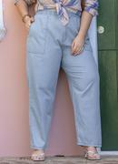 Calça Azul Claro em Jeans Leve