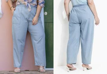 Cala Azul Claro em Jeans Leve
