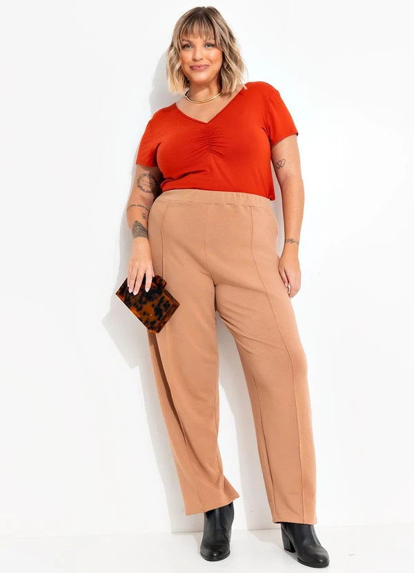 Marguerite - Calça Bege em Moletinho 8