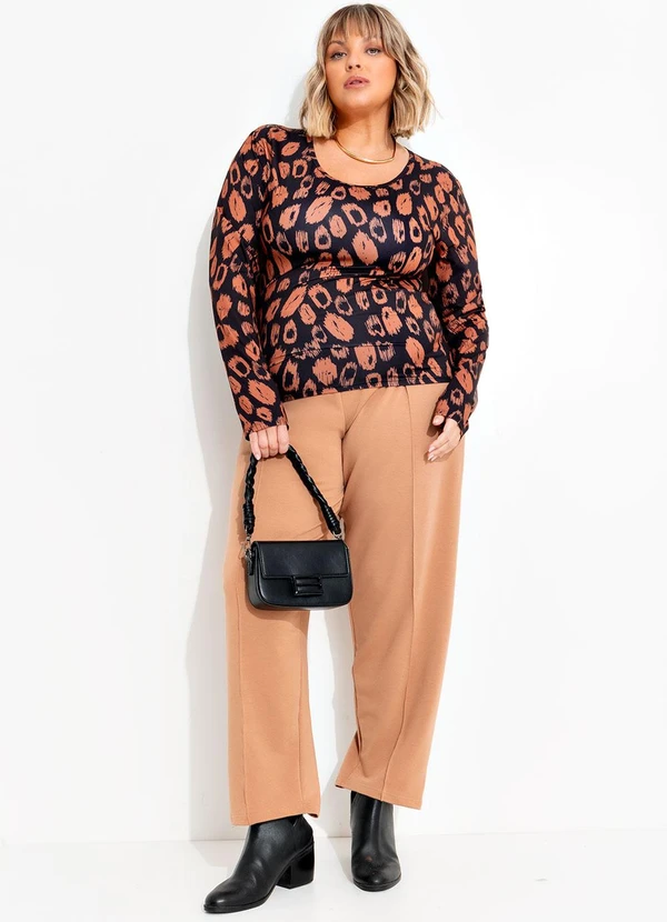 Marguerite - Calça Bege em Moletinho 7